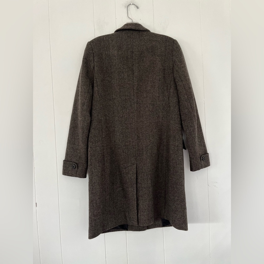 Lauren Ralph Lauren Women’s Wool Blend Herringbone Tweed Walker Coat Size 4 - Picture 11 of 16
